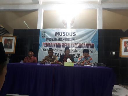 MUSYAWARAH DUSUN (MUSDUS) PEMERINTAH DESA KARANGANYAR TAHUN 2020
