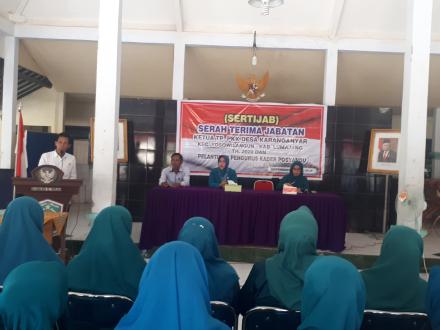 SERAH TERIMA JABATAN (SERTIJAB) KETUA TP.PKK dan PELANTIKAN PENGURUS KADER POSYANDU Desa Karanganyar